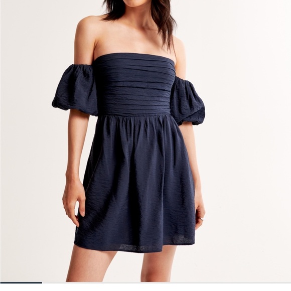 BNWT Abercrombie & Fitch Emerson Poplin Dress 💙 - Picture 10 of 10